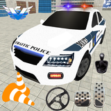 真实 警察 汽车 停車處： 3D 停車處 模拟器 图标