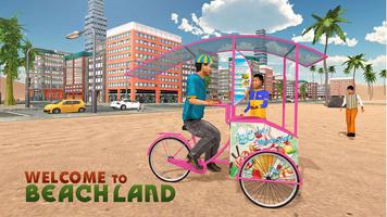 Strand Ice Cream Delivery Boy Plakat