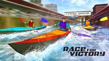 Raft Survival Race Spiel 3D Plakat