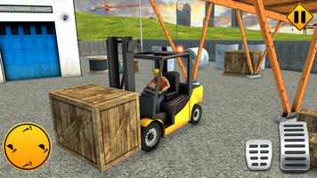 Heavy Excavators Machinery 3D Cartaz