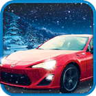 Driving Car In Snow-icoon