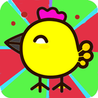 happy MR chiken egges icon