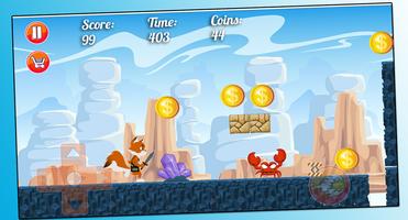 Jungle fox Run Adventure screenshot 2