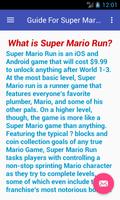 Guide for Super Mario Run Affiche