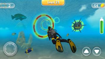 Underwater Survivor Dive Game Affiche