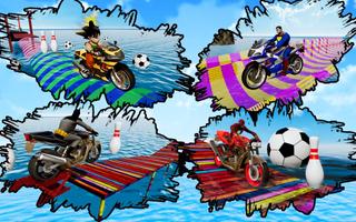 پوستر Super heroes Downhill Bike Racing