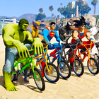 スーパーヒーロー自転車レース無料 アイコン