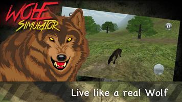 Real Wolf Simulator 3D Cartaz