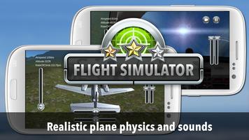 Airplane Flight Simulator B58 Affiche