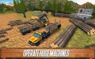 Sawmill Driver: Logging Truck & Forest Harvester स्क्रीनशॉट 1