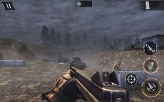 World War 2 Battleground Survival Winter Shooter Cartaz