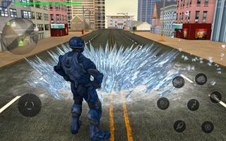 US Police Robot Transform Superhero Mech Warrior ảnh chụp màn hình 1