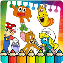 Cartoons hero coloring pages APK