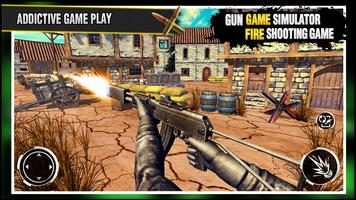 simulateur de jeu Gun: libre jeux de guerre Affiche