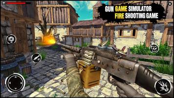 simulador de jogo de arma: livre jogo de tiro imagem de tela 2
