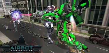 未来型航空ロボット変換ゲーム