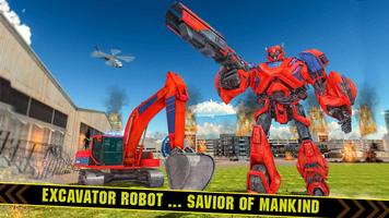 Excavator Robot plakat