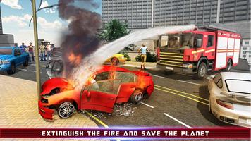 Fire Truck Games Rescue Robot ภาพหน้าจอ 1