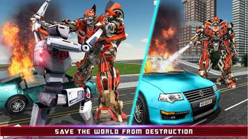 Robot Fire Rescue: Truck Games screenshot 3