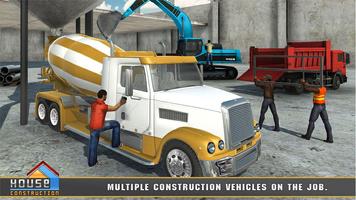 House Construction Truck Game स्क्रीनशॉट 1