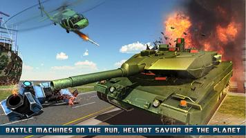 Flying Helicopter Robot Games ポスター