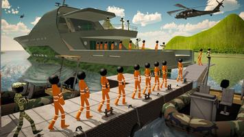 برنامه‌نما US Army Ship Transporter Game – Prisoner Transport عکس از صفحه