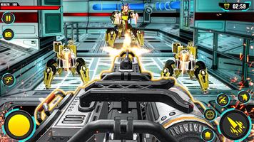 Espace Robot Guerres Robot Pistolet Bats toi FPS capture d'écran 3