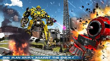 Train Robot Transformation War постер