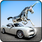 Robot Unicorn Muscle Car Robot Transforming Game simgesi