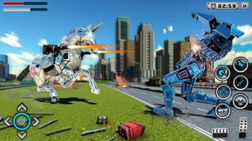 Robot Unicorn Muscle Car Robot Transforming Game Ekran Görüntüsü 1