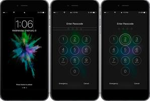 I lock screen IOS 11 Style IPhone x ảnh chụp màn hình 2