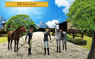 cheval équitation simulation Affiche