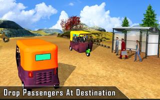 Tuk Tuk Hill Auto Rickshaw Driving Adventure Game Affiche