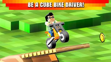 Cube Motocross: Bike Stunts 3D постер