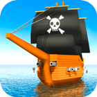 Cube Seas: Pirate Fight 3D icône
