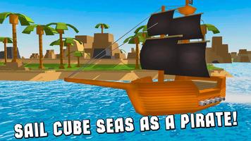 Cube Seas: Pirate Fight 3D Cartaz