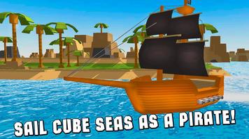 Cube Seas: Pirate Fight 3D Affiche