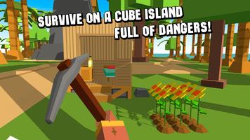 Cube Island Survival Simulator 海报