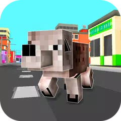 Cube City: Dog Simulator 3D APK download