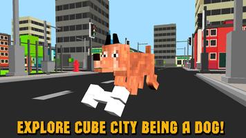 Cube City: Dog Simulator 3D poster