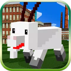 Cube City: Blockhead Goat 3D APK download