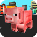 Cube Pig Simulator 3D APK
