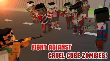Cube Wars: Zombie Shooter 3D постер