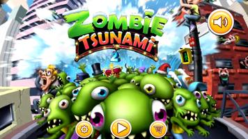 Zombie Apocalypse Tsunami 3D poster