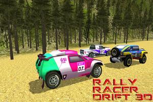 Rally Racer Drift rapide 3D Affiche