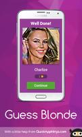 Guess blonde super star - funny quiz game تصوير الشاشة 1