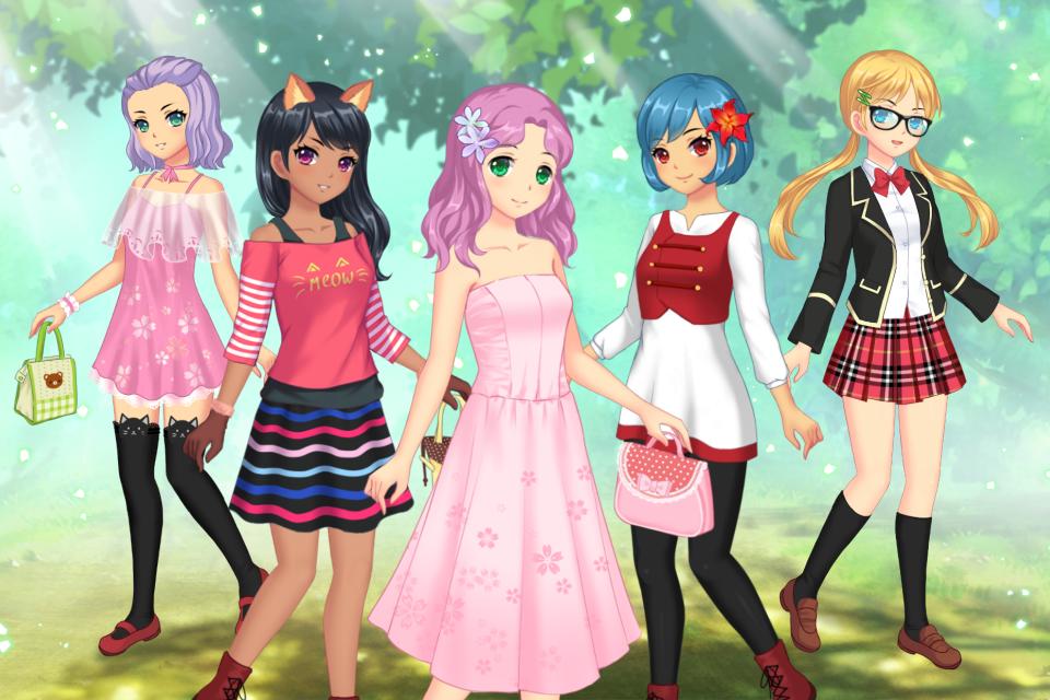 Descarga de APK de Juegos de Vestir Chicas Anime para Android