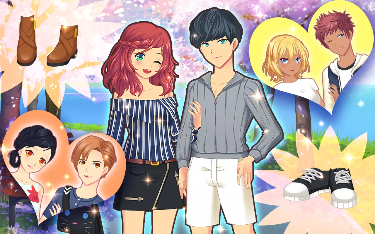 En la actualidad Sin personal Espinas Descarga de APK de Juegos De Vestir Parejas Anime para Android