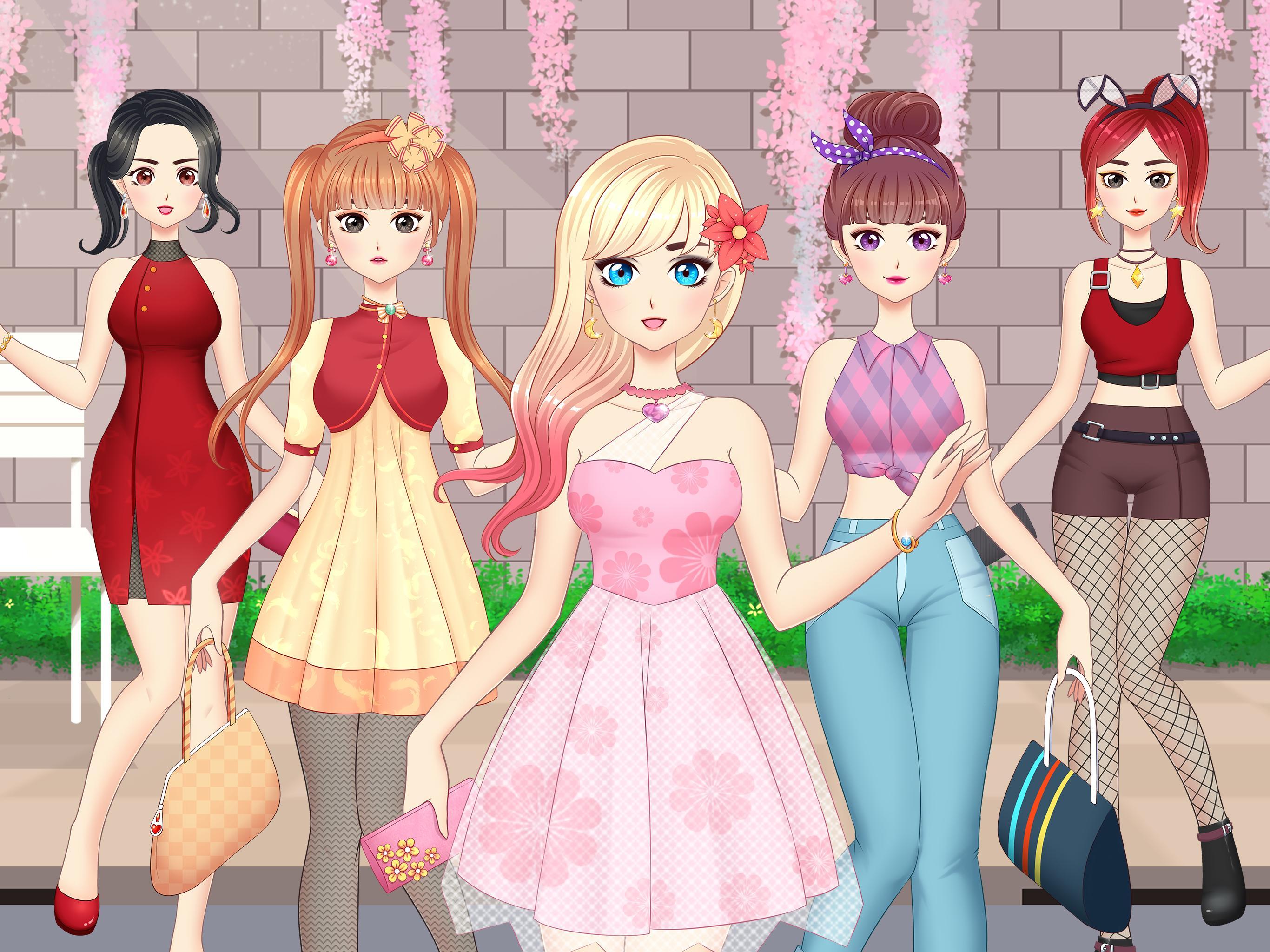 Android 用の アニメ 女の子のファッション ドレスアップしてメイクアップ Apk をダウンロード