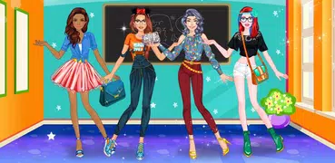 Schule Ankleide Mädchen Spiele